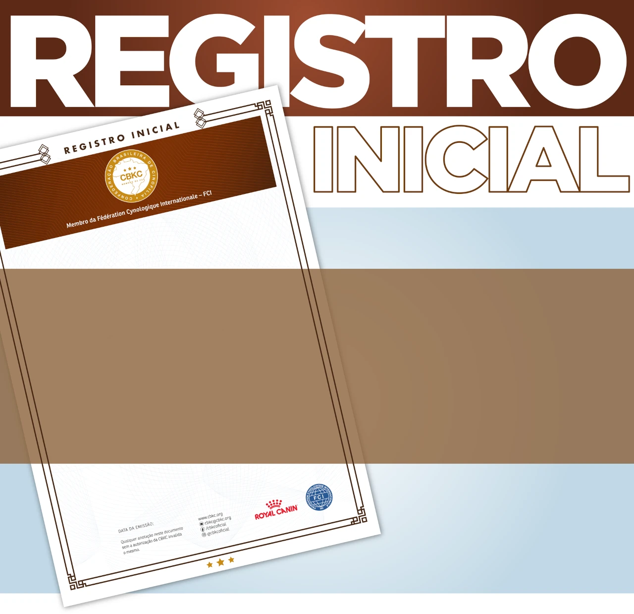 Registro Inicial CBKC